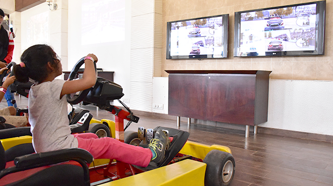 Try Virtual Racing Cars at Della Adventure Park